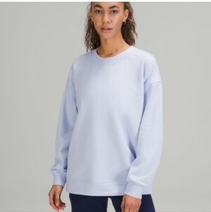 Lululemon Athletica Perfectly Oversized Crew Light Blue Size 20